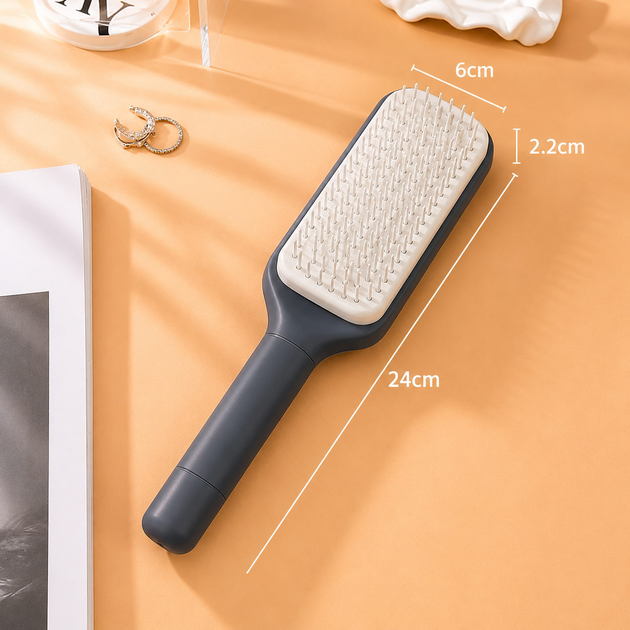 360° Self-Cleaning Detangling Hair Brush